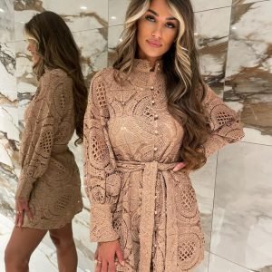 Lina dress camel